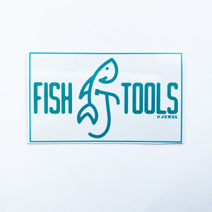 Fish Tools by Jewel Teal Sticker