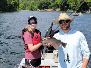 The White River Inn, Trout fishing on the White River in Arkansas.