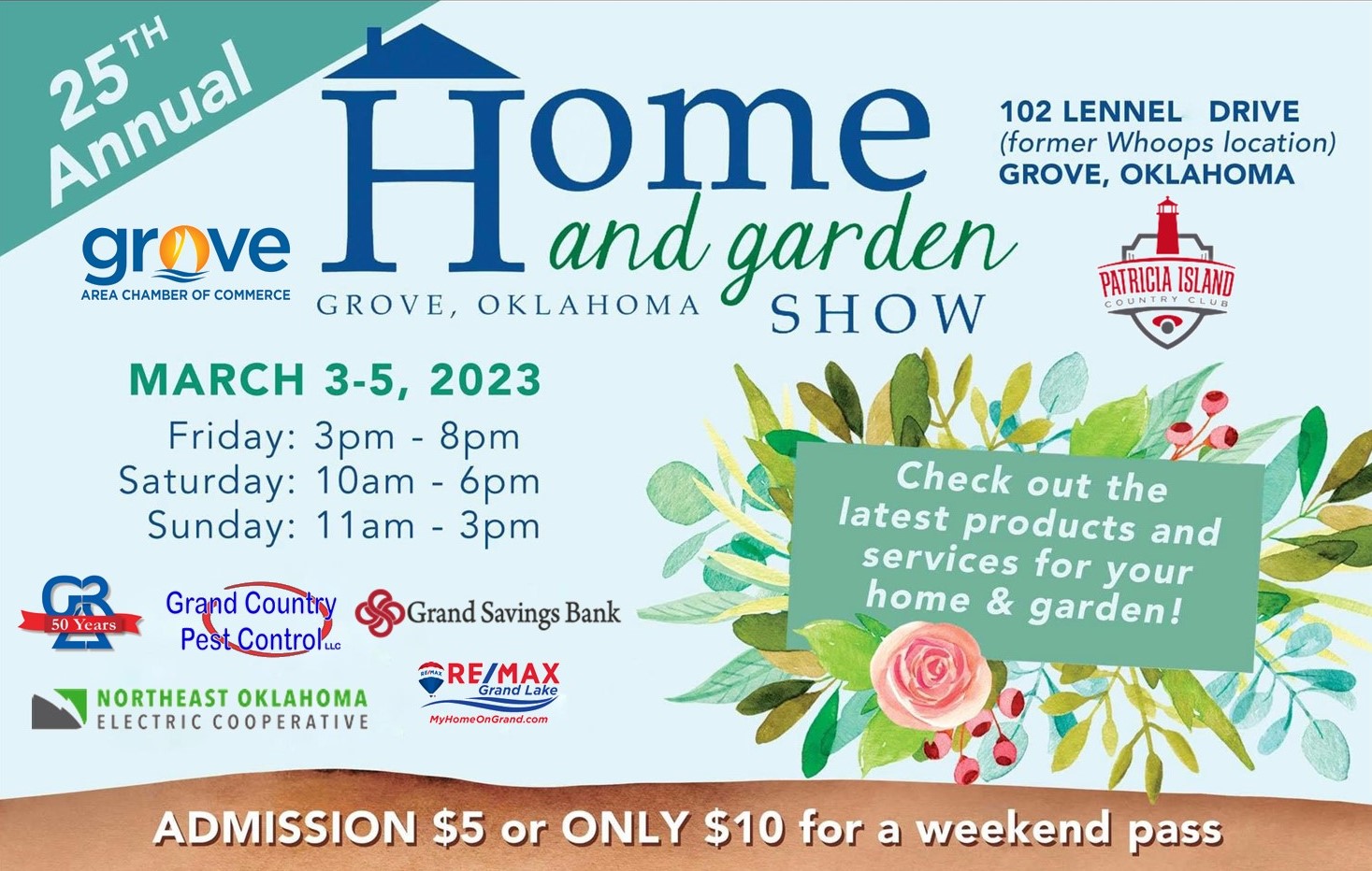 2023 Grove Home & Garden Show - March 3 - 5
