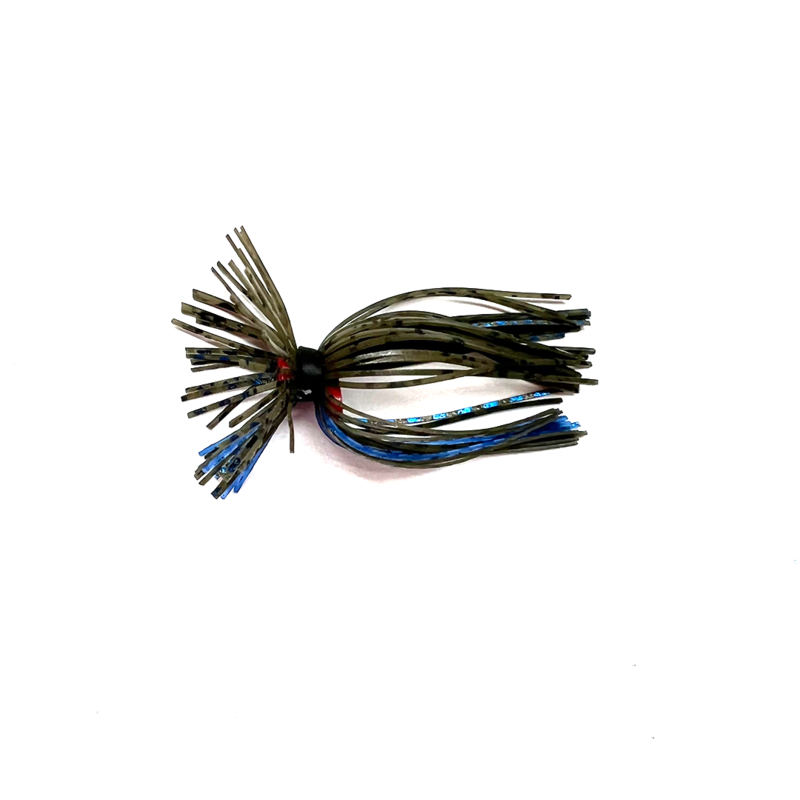 Finesse Bass Jig Skirts - Lot Of 10 - Color Blk Blue Scale