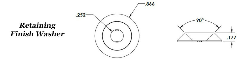 Retaining Finish Washer Image 2