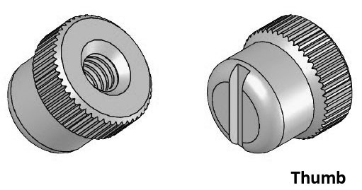 Slotted Thumb Nut Image