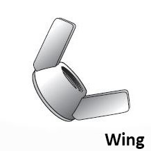 Metric Wing Nut Image