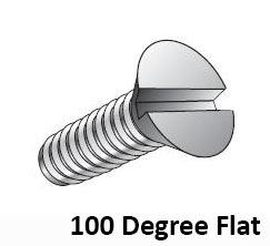 Slotted 100 Degree Flat