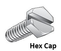Slotted Hex Cap