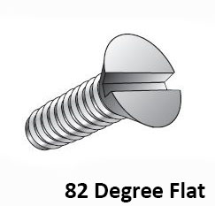 Slotted 82 Degree Flat