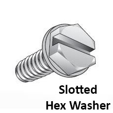 Slotted Hex Washer Head