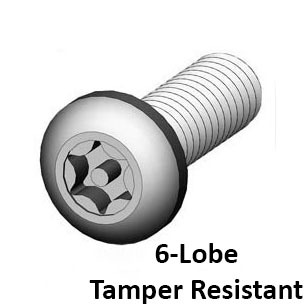 Metric Six Lobe Tamper Resistant Screws Image