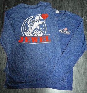 Jewel Long Sleeve Navy T-Shirt