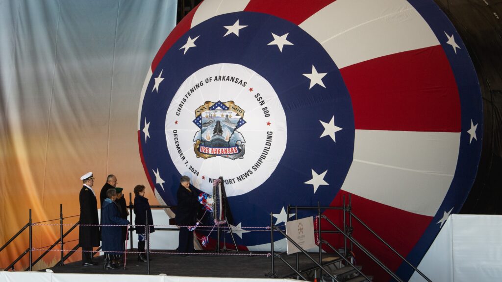 USS Arkansas (SSN 800) Christening
