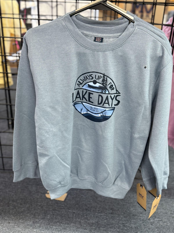 Kids Light Denim Heather Sweatshirt- Available in Small Medium Large and Extra Large