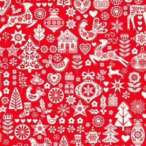  Marshall Dry Goods Cookie Thief by Rose Mary Berlin - Christmas  Digitally Printed Panel Fabric - Santa Puppy Christmas Tree - 100 percent  Cotton