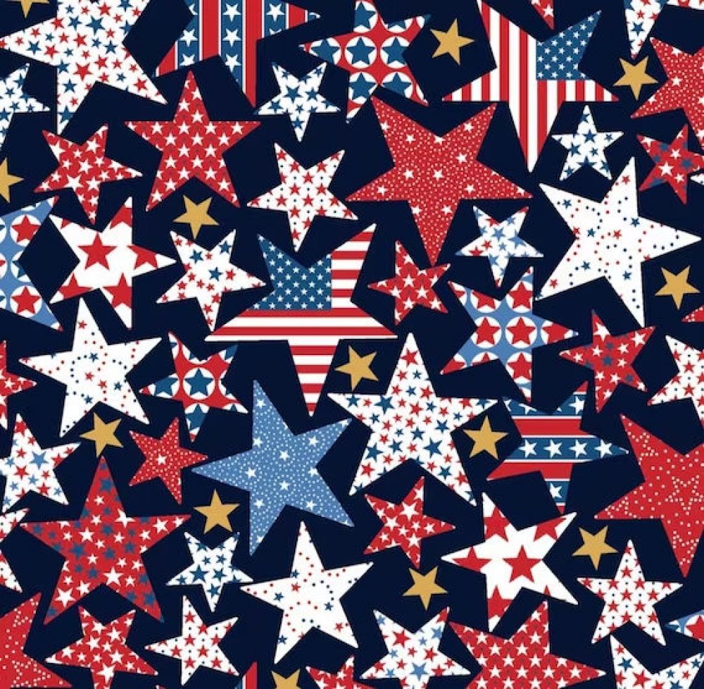 45 Freckle Lollie By Fabric Traditions Star Spangled | Marshall Dry ...