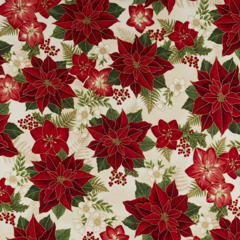 45 Robert Kaufman Holiday Flourish Metallic | Marshall Dry Goods Company