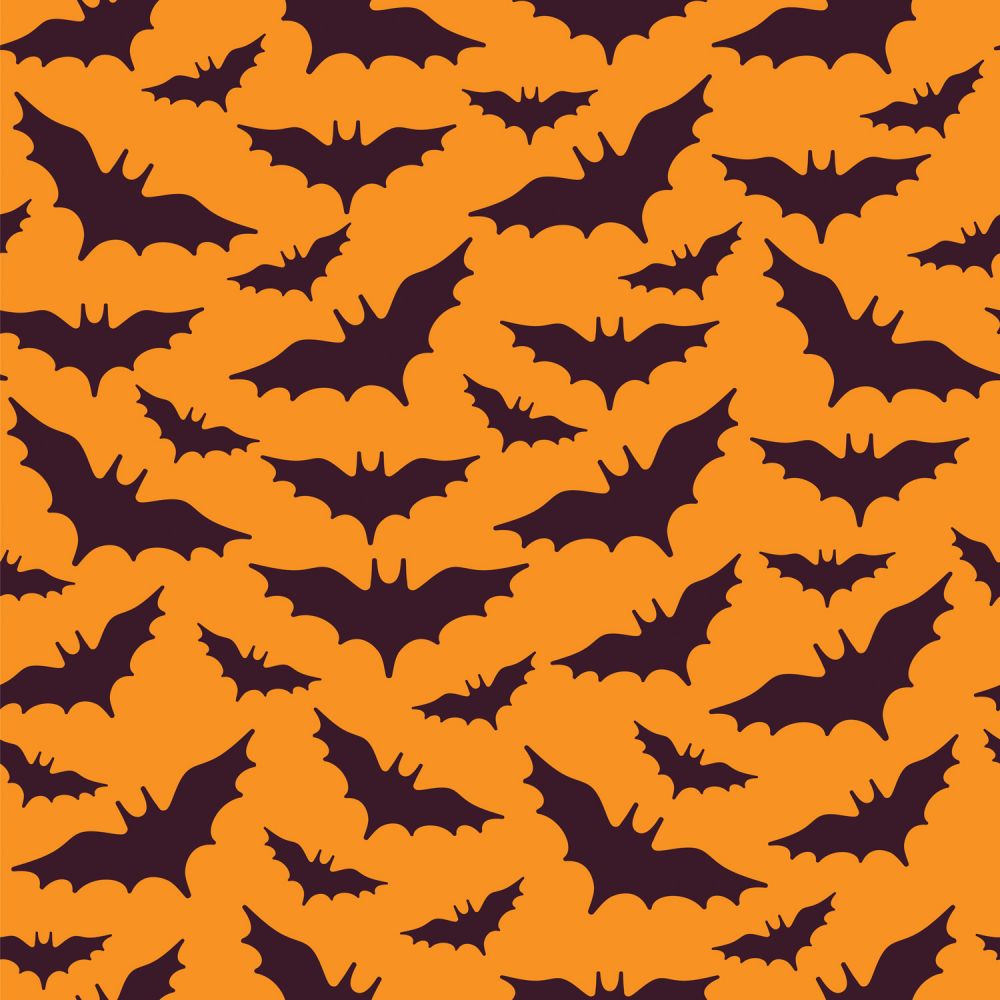 45 Flying Bats Allover Orange | Marshall Dry Goods Company